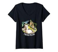 Mujer Machu Picchu Camiseta Cuello V