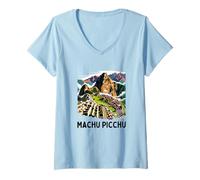 Mujer Machu Picchu Camiseta Cuello V