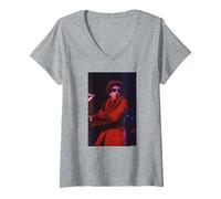 Mujer Macy Gray en Vivo en los premios BRIT de Andy Willsher Camiseta Cuello V
