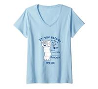 Mujer Mad Libs Toilet Paper Graphic Funny Phrase Camiseta Cuello V