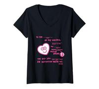 Mujer Mad Libs Upside Down Love Valentine Camiseta Cuello V