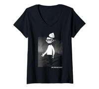 Mujer Mad Monster Party Felix Flankin StopMotion Película de Halloween Camiseta Cuello V
