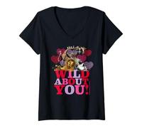 Mujer Madagascar Wild About You Animal Fun Camiseta Cuello V