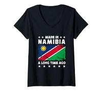 Mujer Made in Namibia a Long Time Ago Proud Namibian Namibia Flag Camiseta Cuello V