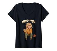 Mujer Made It to May Funny Girl Last of Day School Teacher Kids 3 Camiseta Cuello V