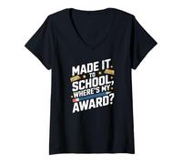 Mujer Made IT TO School Where’S MY Award Camiseta Cuello V