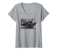 Mujer Madness Suggs & Group - Pantalones Holgados de Virginia Turbett Camiseta Cuello V