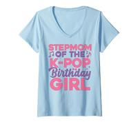 Mujer Madrastra del Traje De Fiesta De Cumpleaños Anime K Pop Girl Camiseta Cuello V