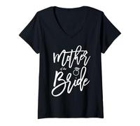 Mujer Madre de la Novia Despedida de Soltera Camiseta Cuello V