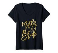 Mujer Madre de la Novia guión Fiesta de Boda Camiseta Cuello V