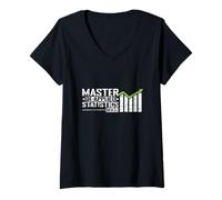 Mujer Maestría en Estadística Aplicada (M.A.S.) Camiseta Cuello V