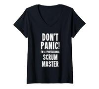Mujer Maestro de Scrum Camiseta Cuello V