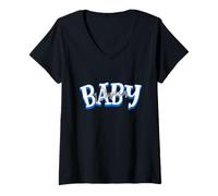 Mujer Maestro Infantil Susurrador de Bebés Regreso a la Escuela Primera Infancia Camiseta Cuello V