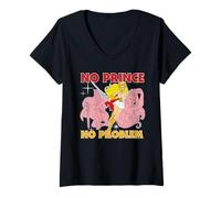 Mujer Maestros del Universo She-Ra No Prince No Problem Camiseta Cuello V