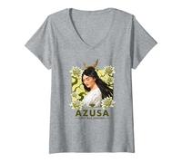 Mujer Magic: The Gathering Azusa Lost But Seeking Human Monk Art Camiseta Cuello V
