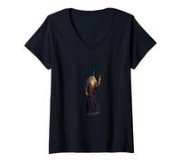 Mujer Mago Merlín, Hechicero de Camelot, Avalon Magic Legend Camiseta Cuello V