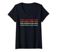 Mujer Make Lying Wrong Again Human’s Rights Women Speak Camiseta Cuello V