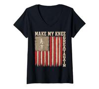 Mujer Make My Knee Great Again - Knee Surgery Replacement Recovery Camiseta Cuello V