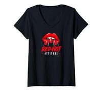 Mujer Makeup Nail Polish Manicure Nail Tech Design Camiseta Cuello V