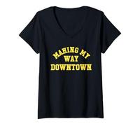 Mujer Making My Way Downtown Ropa Camiseta Cuello V