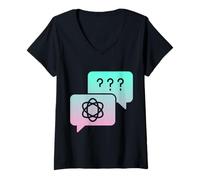 Mujer Mala comunicación Malentendido Malentendido Camiseta Cuello V