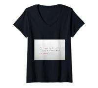 Mujer Mala comunicación Malentendido Malentendido Camiseta Cuello V
