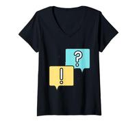 Mujer Mala comunicación Malentendido Malentendido Camiseta Cuello V