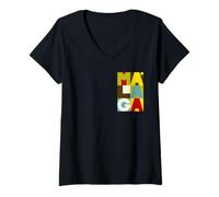 Mujer Málaga Souvenir Camiseta Cuello V