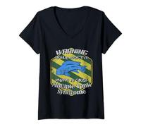 Mujer Malawi Cíclidos Mbuna Acuario Tropical Acuario Acuarista Guardián de Peces Camiseta Cuello V