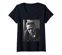 Mujer Malcolm X Activista de Derechos Humanos en 1965 Camiseta Cuello V