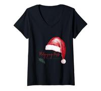 Mujer Maligayang Pasko! Feliz Navidad Filipino Camiseta Cuello V