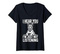 Mujer Malinois Divertido Belga Malinois Camiseta Cuello V