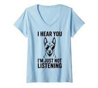 Mujer Malinois Divertido Belga Malinois Camiseta Cuello V