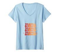 Mujer Mamá Corazón Amor Mamá Día de la Madre I Love Mommy Camiseta Cuello V