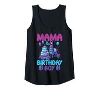 Mujer Mamá De Cumpleaños Niño Llama Piñata Fiesta Familia Partido Mujer Camiseta sin Mangas