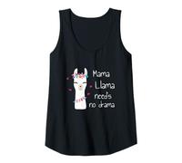 Mujer Mamá Llama no Necesita Drama - Mamá Divertida y Linda Camiseta sin Mangas