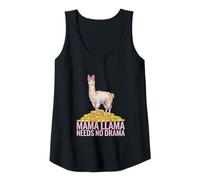 Mujer Mamá Llama No Necesita Drama Salva El Drama Para Tu Mamá Camiseta sin Mangas