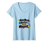 Mujer Mamá Necesita Unas Vacaciones y un día de la Madre Divertido de Margarita Camiseta Cuello V