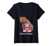 Mujer Mamá Transgénero Mamá Osa Camiseta Cuello V