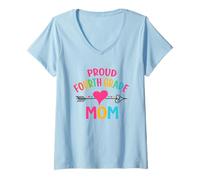 Mujer Mamás de Cuarto Grado Mamás de Cuarto Grado Escuela de Clase de Cuarto Grado Camiseta Cuello V