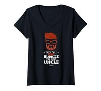 Mujer Man Nennt Mich Buncle - El Mejor tío Camiseta Cuello V