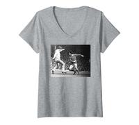 Mujer Man Utd George Mejor En Acción 1969 Copa Mundial de Fútbol Camiseta Cuello V