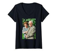 Mujer Manteniendo Las apariencias Clive Swift & Patricia Routledge Camiseta Cuello V