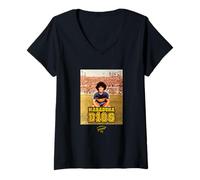 Mujer Maradona D10S Boca Juniors Camiseta Cuello V