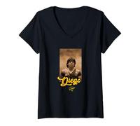 Mujer Maradona Diego Argentina Camiseta Cuello V