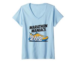 Mujer Marathon 26.2 Running Miles Quote Runner Humor Club Camiseta Cuello V