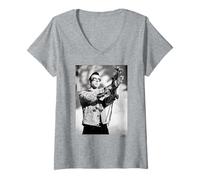 Mujer Marc Almond Soft Cell Berlín 1991 por Phil Nicholls Camiseta Cuello V