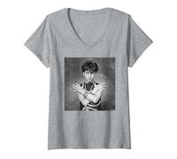 Mujer Marc Almond Soft Cell New Wave de Allan Ballard Camiseta Cuello V
