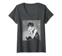 Mujer Marc Almond Soft Cell Synth Pop por Allan Ballard Camiseta Cuello V