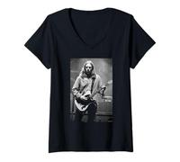 Mujer Marc Ford The Black Crowes Rock Band Live por Andy Willsher Camiseta Cuello V